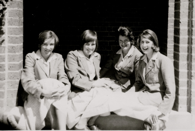 Last Sunday at school Helen, Sandra, Angela and Barbara Ibbott 1962